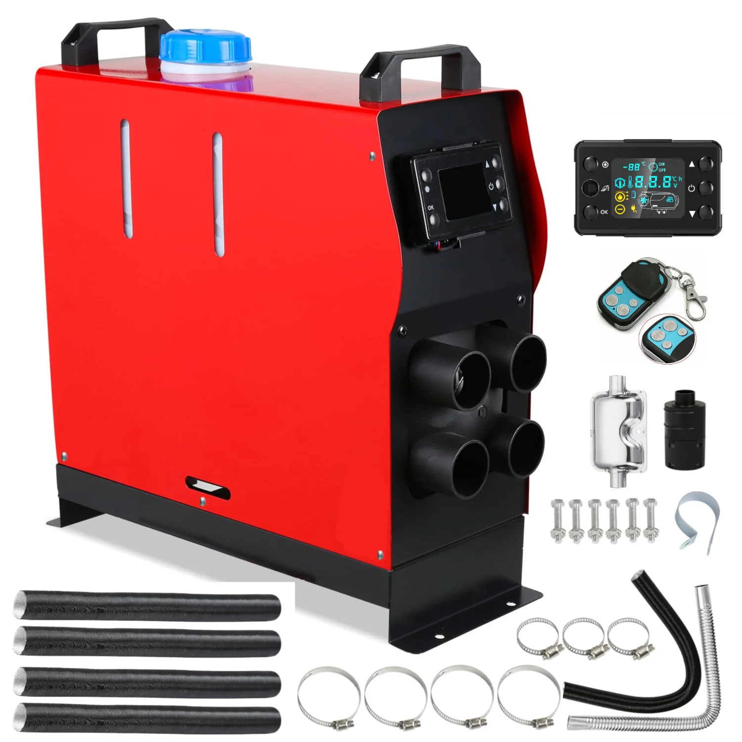 2000W 5000W Parking Heater 12V/24V Car Heater with LCD Thermostat Quiet