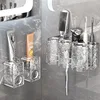 Automatic Toothpaste Squeezer Wall Mount Toothpaste Dispenser for Kids And Adults Toothpaste Storage Rack Bathroom Organizerer 4