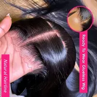 Perruques brésiliennes premium en cheveux humains lisses, densité 250%, avec dentelle frontale HD transparente 13x4 13x6, 40 42 pouces, nœuds blanchis faits à la main, cheveux de bébé pré-épilés, sans colle, pour usage quotidien, pour femmes 1