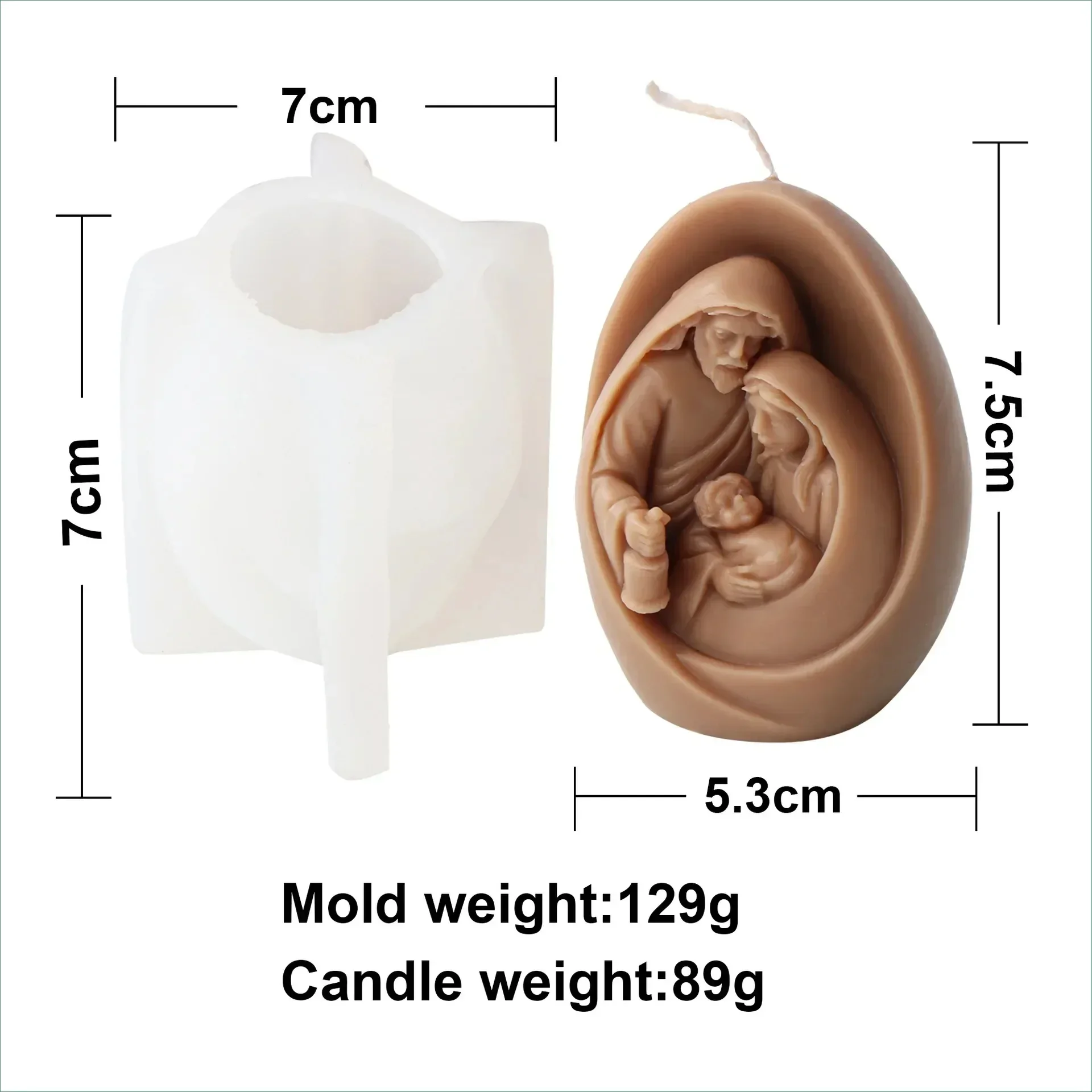 3D 8cm Family mold