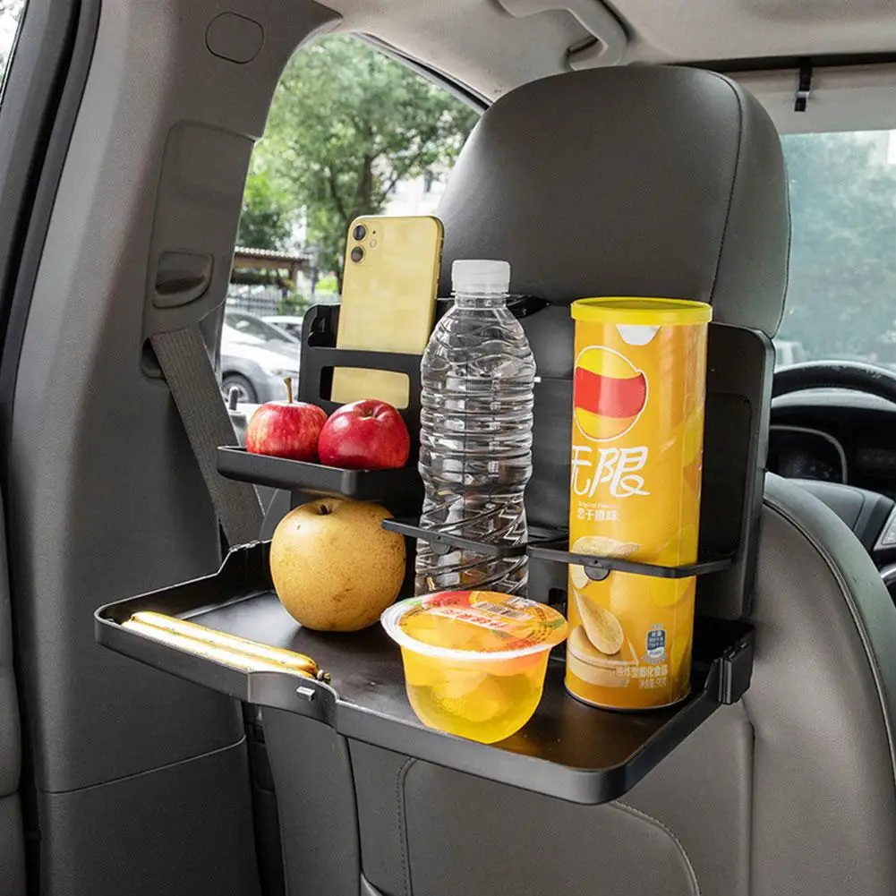 Auto Rücksitz Tablett Tisch Auto Rücksitz Organizer mit Klapptisch für  Lebensmittel Laptop Klapptisch Tablett Reise Aufbewahrung tasche