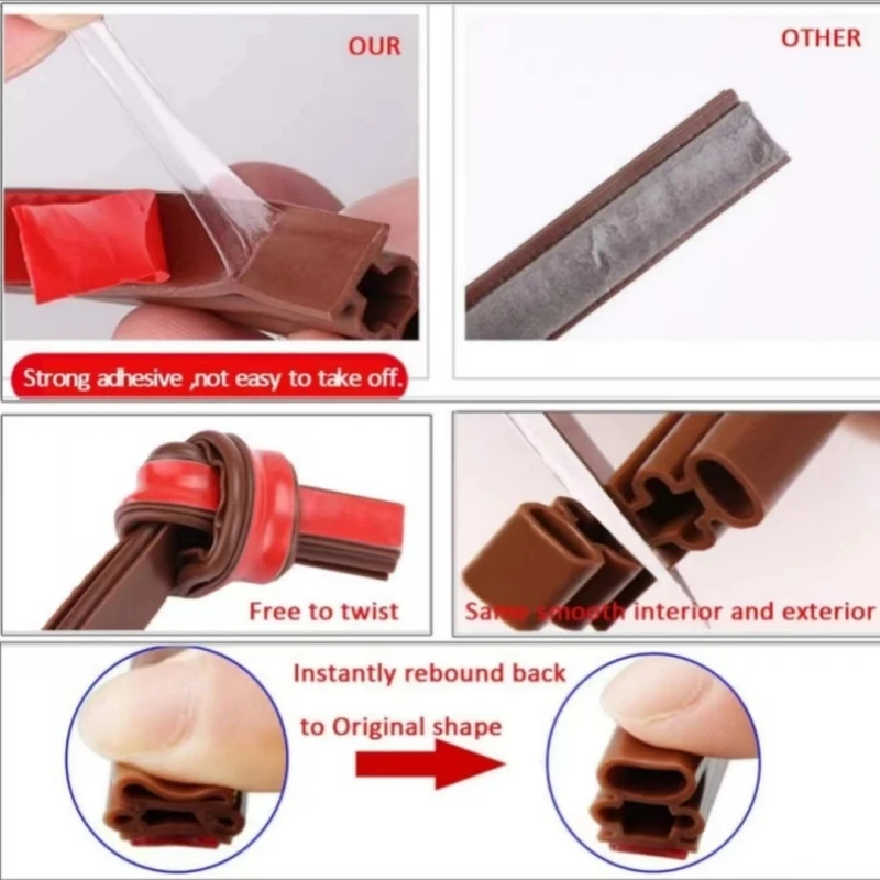The Sealing Strip For The Entrance Door Is SelfAdhesive And Elastic With Wind Sound Insulation Collision And Wear Resistance door seal strip sealing strip tape window seal strip sealing tape sealing strip rubber seal strip rubber door weatherstripping door weatherstripping silicone seal strip