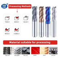 Fraise Cnc en aluminium de moulin de coupe d'extrémité de rayon de carbure pour les fraises d'usinage CNC d'acier au tungstène en métal 3