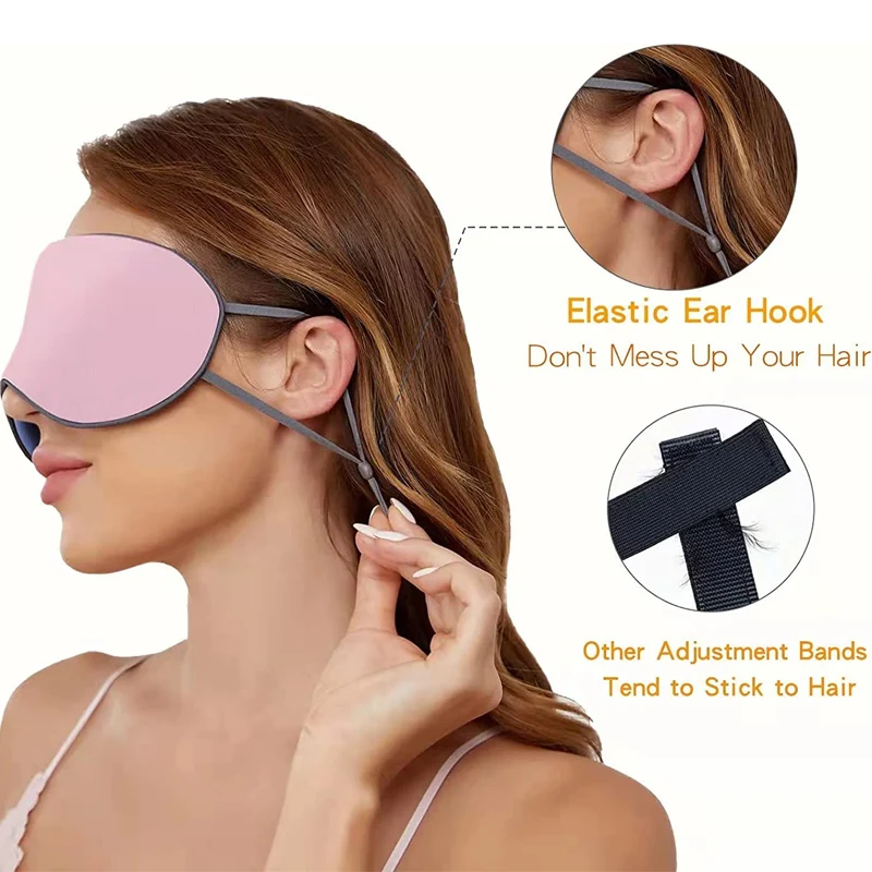 Sleep Eye Mask Shading Relief Eye Fatigue Double-sided Available Breathable Blindfold Eye Patch Eyeshade Protable Unisex