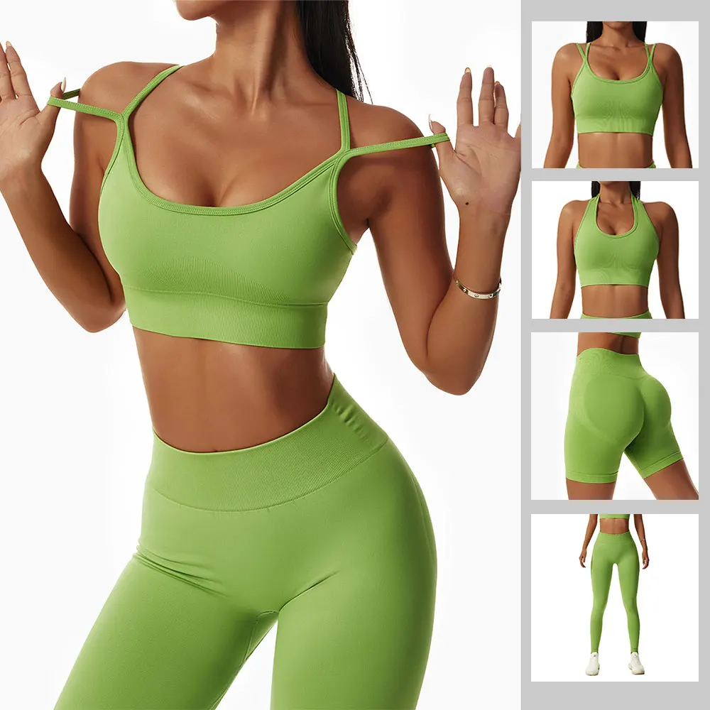 

Yoga Set Gym Clothing Sport Set Women Fitness Gym Sets Womens Outfits Yoga Suit Leggings Women Sports Bra Shorts Tracksuit