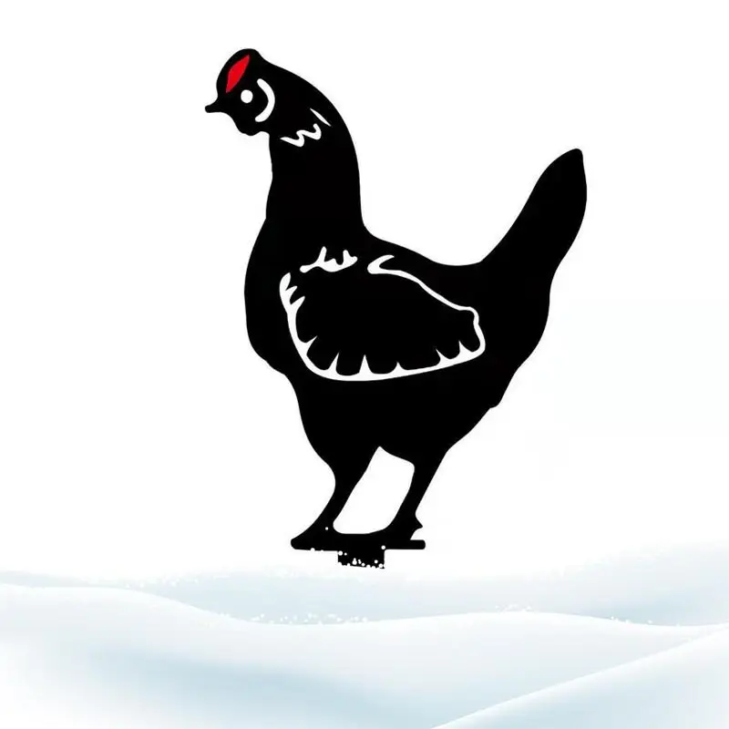 

Chicken Yard Art Metal Chicken Home Decoration Backyard Lawn Garden Stakes Farm Rooster Cockerel Steel Chicken Weathervane Gift