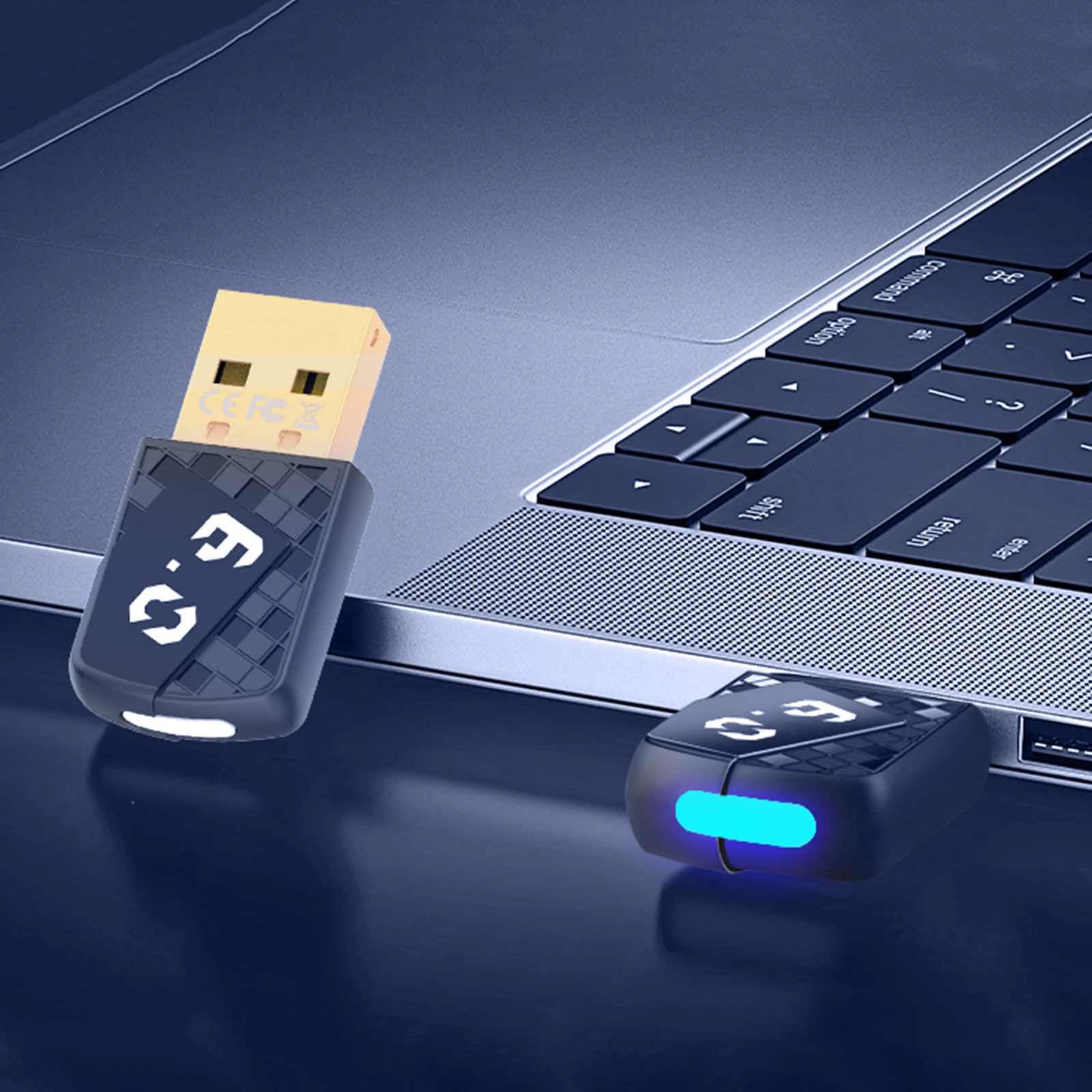 USB 블루투스 호환 6.0 무선 오디오 어댑터 수신기 송신기(헤드셋 스피커 키보드 마우스 프린터용)
