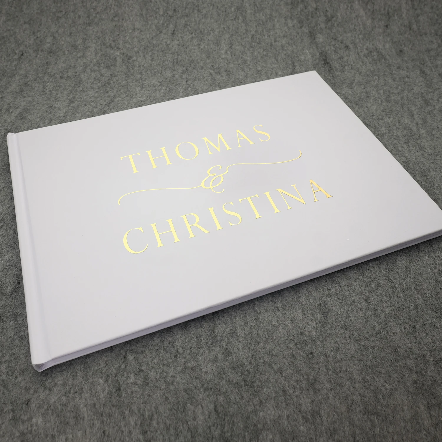 Message Book Personalized Wedding Guest Book White Album Signature For Anniversary Birthday Baptism Decor