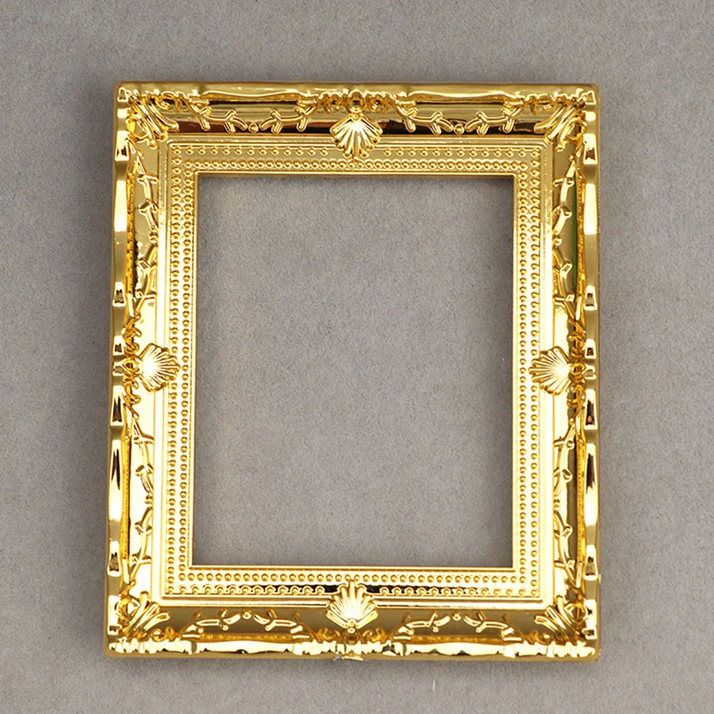 

6 Pcs Vintage Decor Dollhouse Frame Photo Tiny Picture Plastic Mini Frames Bulk