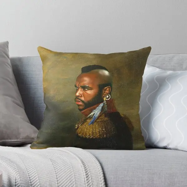 

Mr T Replaceface Printing Throw Pillow Cover Cushion Fashion Comfort Office Bed Car Waist Sofa Pillows not include One Side