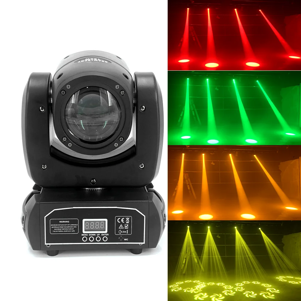 ミニLEDムービングヘッドライト,120w,ビーム,8,回転プリズム,dmx