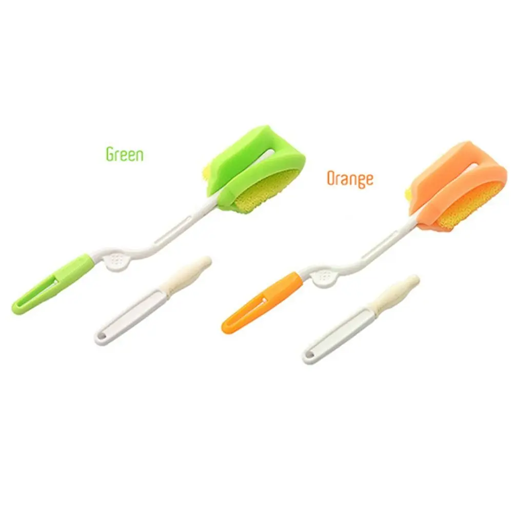 Soft Head Baby Bottle Cleaning Brush Set 360° Cleaning BPA-Free Water Bottle Brush Spout Cup Brush Long Handle
