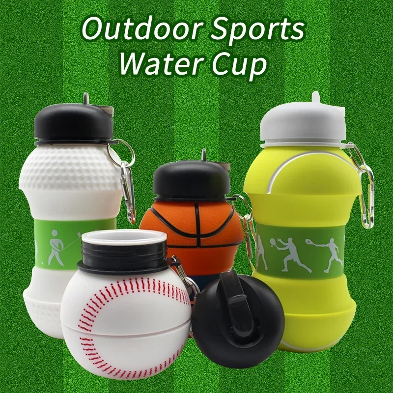 1pc Foldable Straw Cup With Lid For Kids, Sports, Outdoor