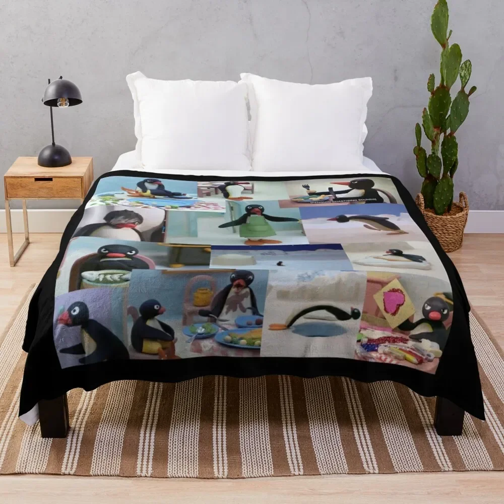 

Pingu III Throw Blanket Blankets Sofas Of Decoration cosplay anime Blankets