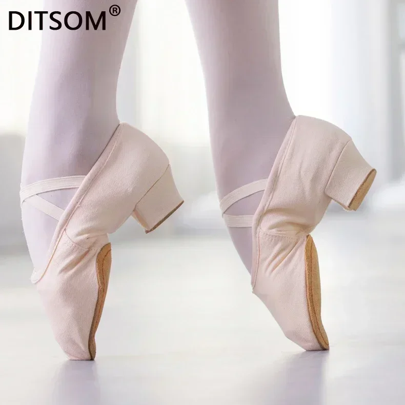 Leather Dance Shoes For Women Children Soft Split Soles Girls Ballet Jazz Dance Shoes Belly Yoga Latin Dance Shoes 31-42 2