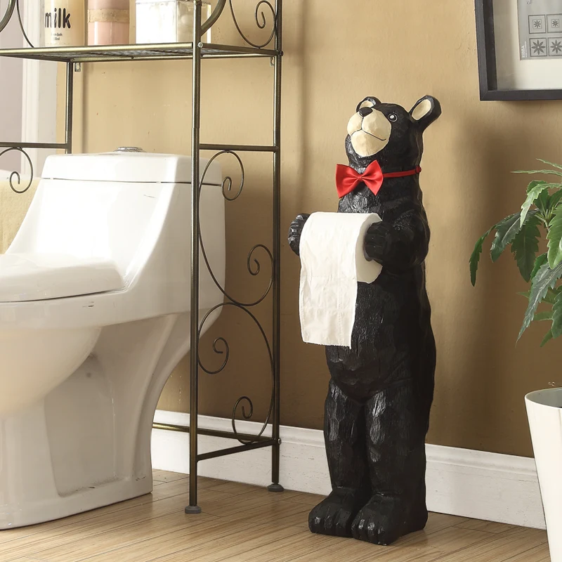 

Tissue Holder Cute Creative Animal Tissue Toilet Vertical Decorative Paper Storage Non-Perforated Roll Paper