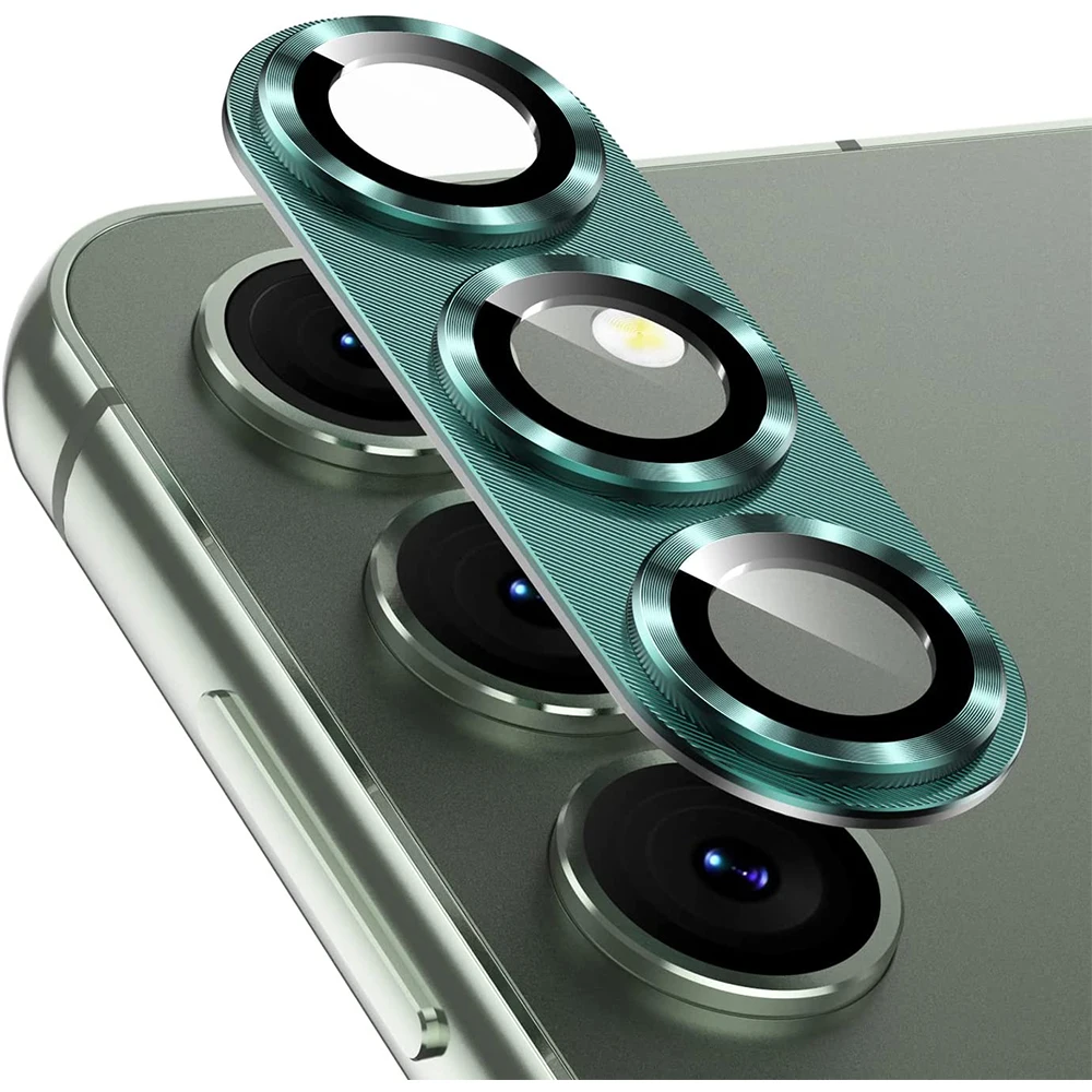 Metal Tempered Glass Camera Lens Protector Cover For Samsung Galaxy S23
