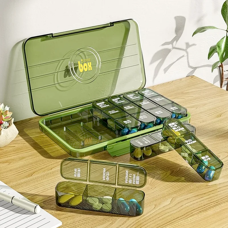 

Weekly Sealed Moisture-proof Medicine Storage Box for Elderly Pill Organizer