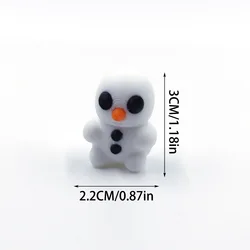 Whimsical 3D Printed Animal Figurine Ornaments - Durable & Fun Party Decor (Snowman)