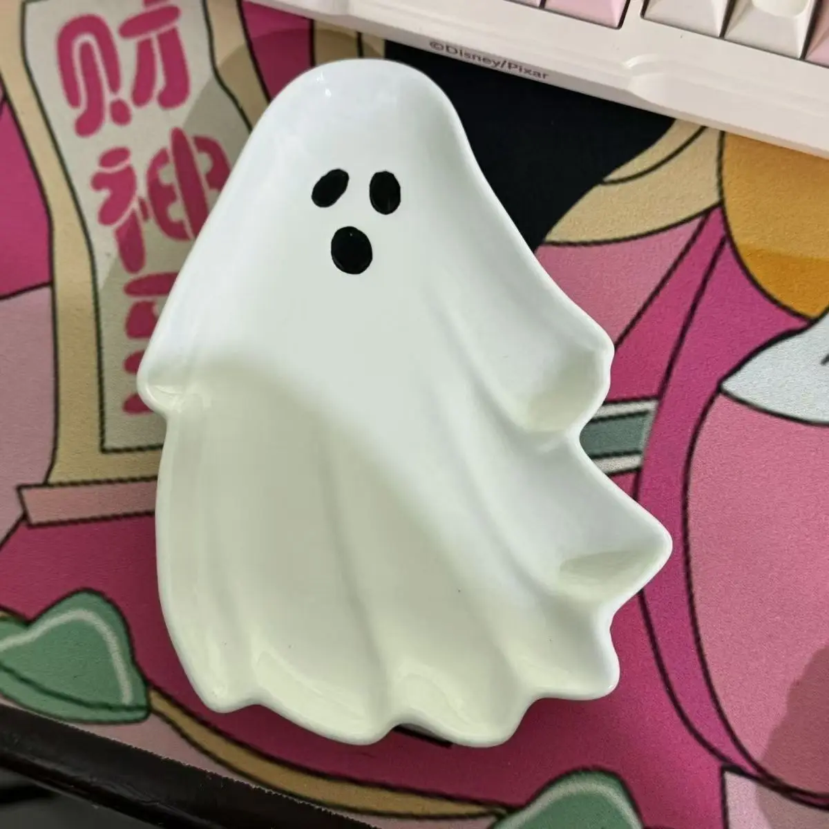 大容量のセラミック装飾プレート,3D漫画のゴーストトレイ,食品