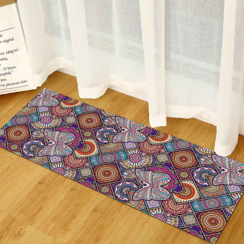 Bohemian Carpet Antislip Water Absorbing Carpet Bohemia Style Water Absorption Area Rug for Kitchen Livingroom Bathroom Door Mat floor mat