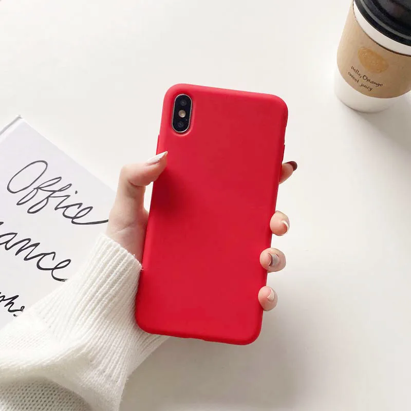 Elegant Soft Silicon Shockproof Phone Case - Fashion Candy Colors Back Cover Shell