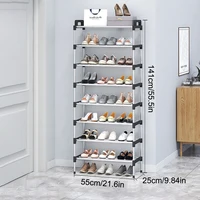 3-7 Multi-Layer Shoe Rack Dustproof Small Shoe Organizer - Floor Standing Household Doorstep Shoe Cabinet Space Saving Assembly 4