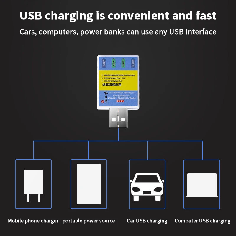 Float Rechargeable Battery CR425 USB Charger Charge Accessories Fishing One Piece Swimsuit Fishing Alarm Bite Indicator