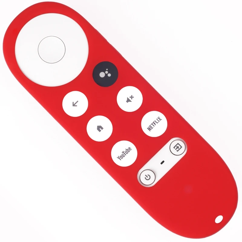 Silicone Remote Case Silicone Remote Sleeve Silicone Remote Cover Silicone Case Protector Remote Controller Cover Silicone Case for Chromecast for -Google TV Voice Remote Shockproof Protective Cover Chromecast Voice Remote