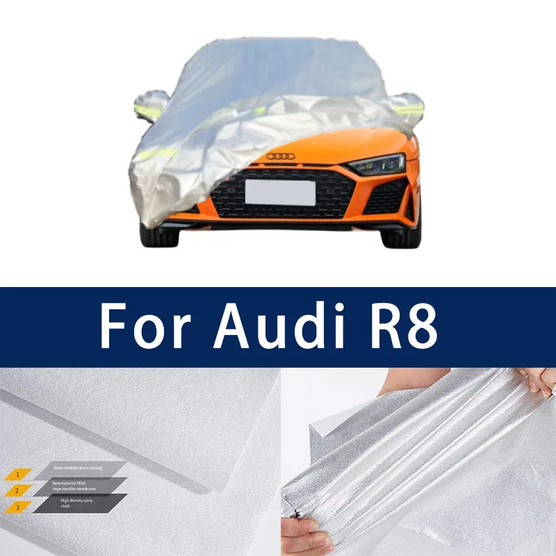 

Full car hood dust-proof outdoor indoor UV protection sun protection and scratch resistance For Audi R8 Sun visor windproof