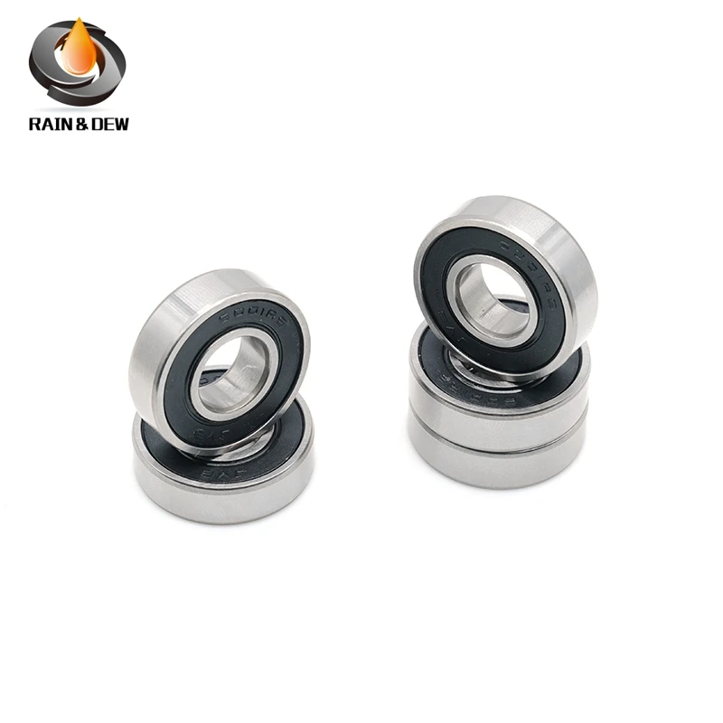 고무 씰링 깊은 그루브 베어링, 2PCs 베어링 ABEC-1 16001, 16001RS, 12*28*7mm