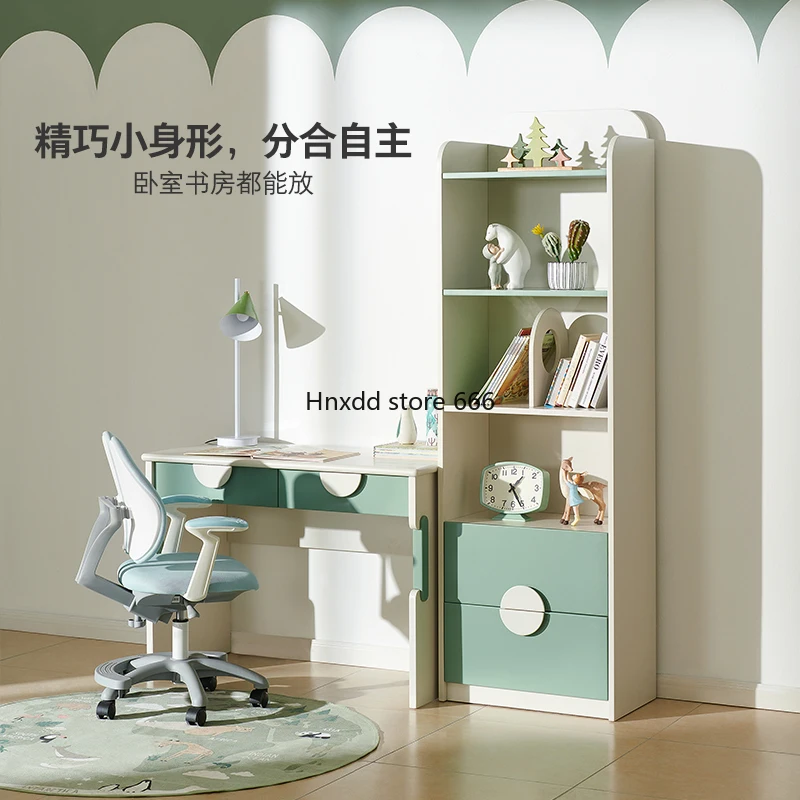 Teen desk Modern simple study table Bookcase set Locker study furniture