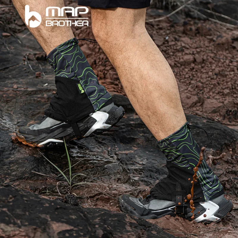 Outdoor F1001 Running Trail Gaiters Protective Sandproof Shoe Covers For Triathlon Marathon Hiking Reflective