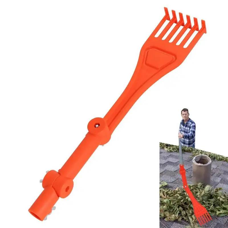 Gutter Rake From Ground Mini Rake With Swivel Handle Gutter Cleaning Tool Perfect Tool For Roofs Gutters And Hard-to-reach Areas