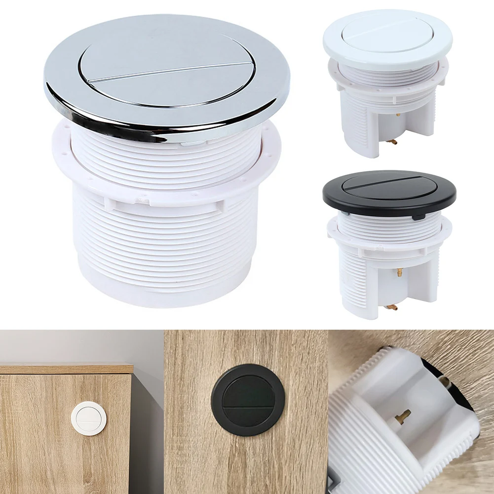 Twin Hose Toilet Push Button Dual Flush Air Type Pneumatic Flush Switch Home Improvement Bathroom Fixture