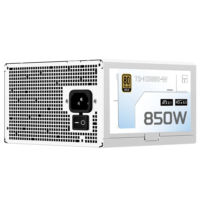 써멀라이트 TR-KG850-W 골드 메달 완전 모듈형 PC 파워 서플라이 ATX3.1 PCI-E 5.1 PSU 전원 공급 장치 650W/750W/850W