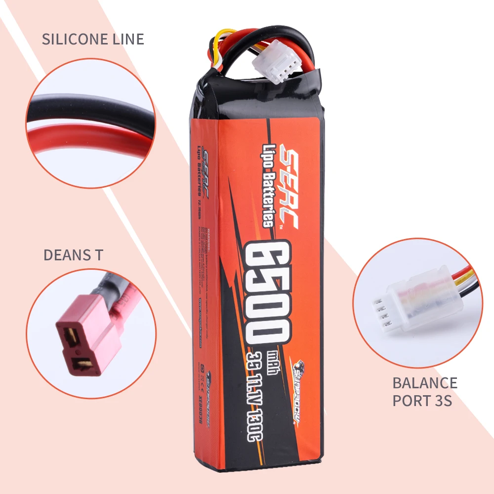 SUNPADOW 2S 3S 4S Lipo Battery for 3300mAh 4000mAh 6500 7.4V14.8V 130C TRX RC Buggy Truggy Vehicle Car Tank Monster Truck Hobby 4