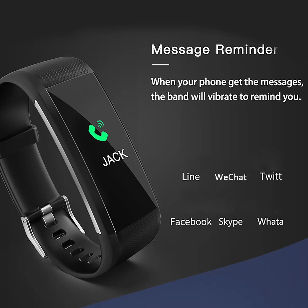 S5 Multifunction Smart Wristband Heart Rate Monitor Fitness Tracker IP68 Watch Lightness Portability Convenient Carrier