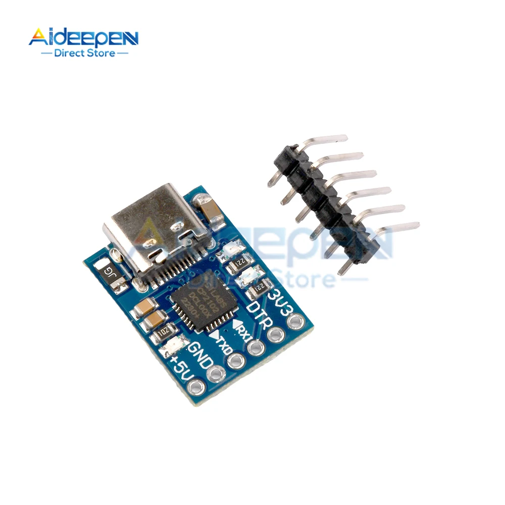 Generic Cjmcu Cp2102 Micro/type-C Usb To Uart Ttl Module 6pin Serial ...