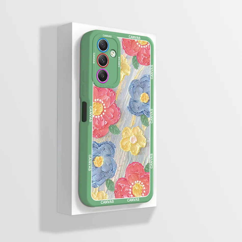 Liquid Silicone Tulip Flower Phone Case - Stylish Protective Back Cover with Bumper