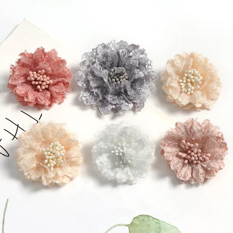 200 Fiori Artigianali Piccoli Da 2,5 Cm – Assortimento Di Fiori Finti In Tessuto Seta Per Decorazioni Fai Da Te, Ghirlande, Matrimoni E Festività