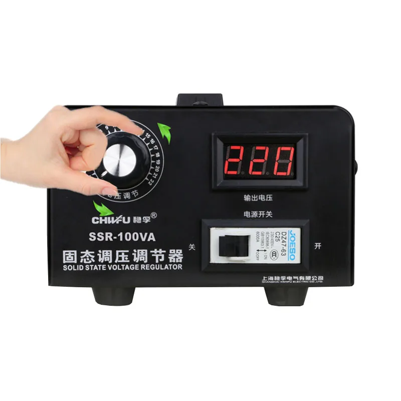 0805 20KW 220V 단상 솔리드 스테이트 전압 조정기 안정적인 Powe0320 용 전자 실리콘 제어 200A SSR-200A