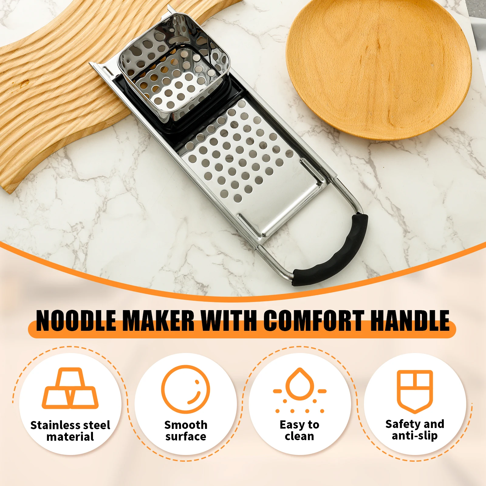 Pasta Machine Manual Noodle Spaetzle Maker Stainless Steel Blades Dumpling Maker Pasta Cooking Tools Kitchen Accessories