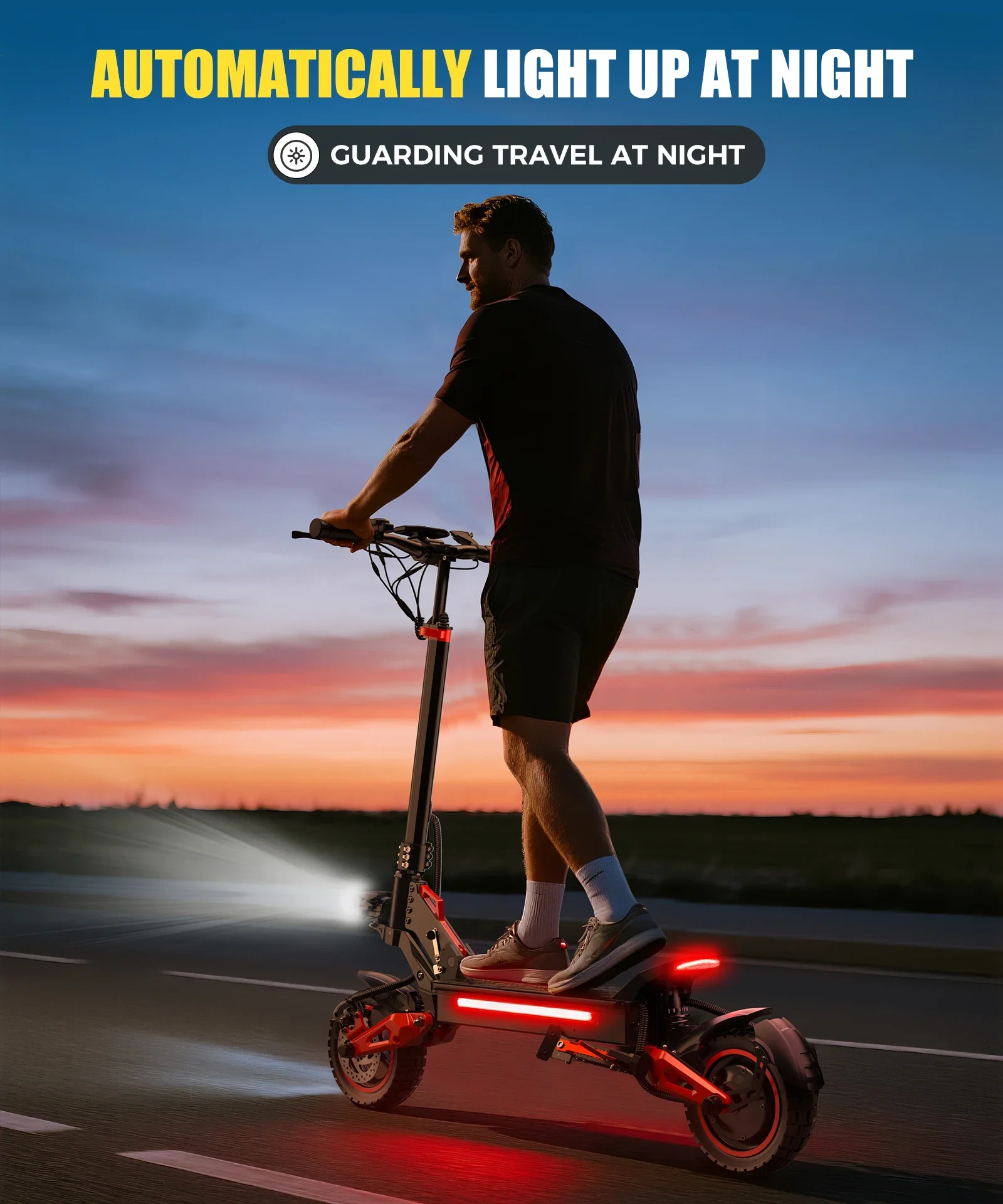FREEBOY J15max Erwachsenen-Klapp-E-Scooter 48V18AH Akku Elektrisches Skateboard 10 Zoll Reifen E-Roller – Detail 5