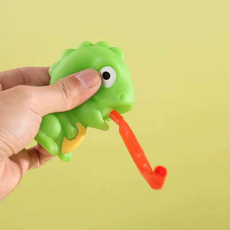 Kreative Dekompressions-Fidget-Spielzeuge: Quetsch-Frosch und Dinosaurier mit Herausgestreckter Zunge, Stressabbau-Spielzeug, Weihnachtsgeschenke