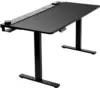 Electric 60 x 30 inch Standing Desk Workstation with Concealed Cable Trays and Full-Size Mouse Pad, Memory Controller Heigh 1