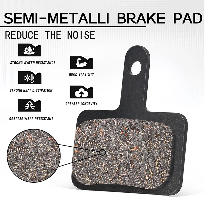 Semimetallic Brake Pads Bicycle Disc Brake Pads for Shimano B01S/B03S/B05S-RX Ro