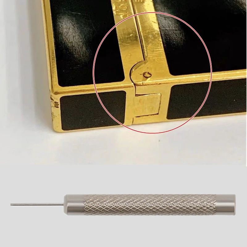 For Dupont Lighter Dismantle Hinge Pins Durable Reusable Alloy Punch Convenient Outer Case Link Pin DIY Repair Replace Tool 2