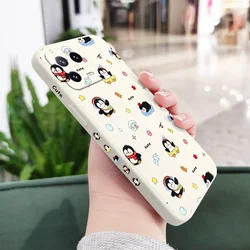 Adorable Penguin Silicone Phone Case - Fun and Durable Cover - 15 (White)