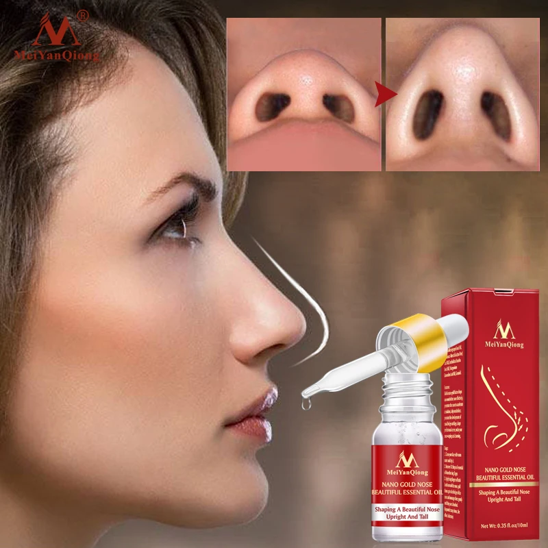 

10ml Nano Gold Nose Essential Oil Nose Care Nosal Bone Remodeling Shaping Beautiful Nose upright and lift nose Magic Essence Oil